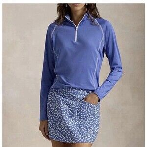 Ralph Lauren RLX Aim 4 Way Stretch Golf Skort Cornflower Blue Multi L